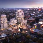 Los Angeles, Sunset Strip retail restaurant office residential mixed use development
